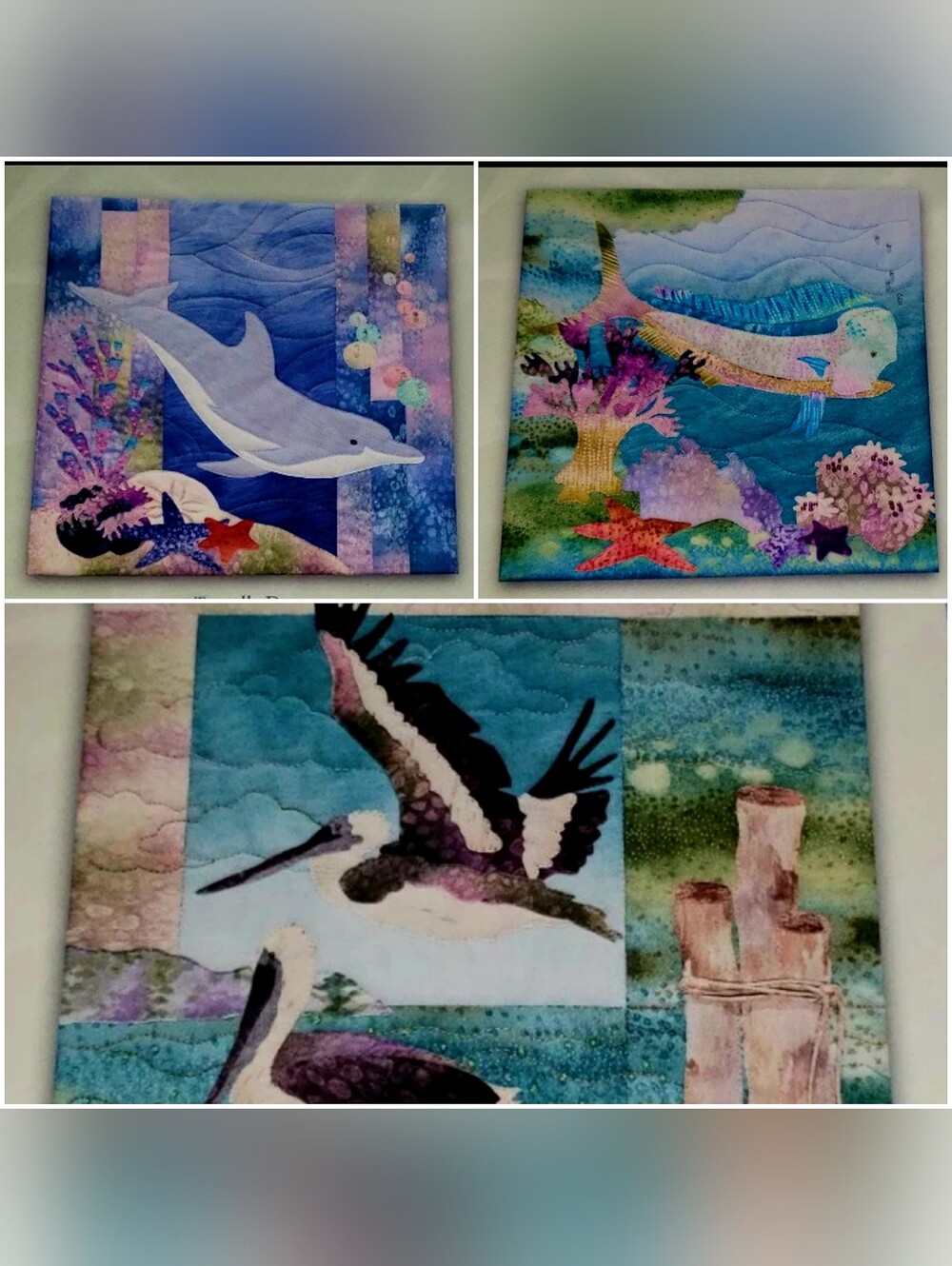 Three (3) Mc Kenna Ryan Pine Needles Building Blocks Sea Breeze Patterns